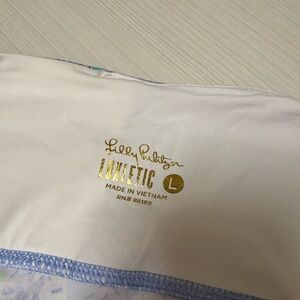 Lilly Pulitzer Luxletic White and Blue Leggings